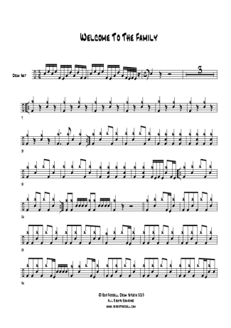 Avenged Sevenfold  score for Drums