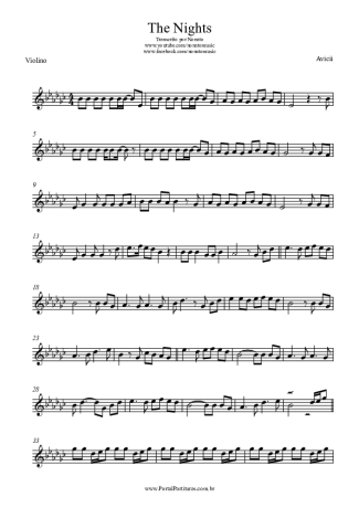 Avicii The Nights score for Violin