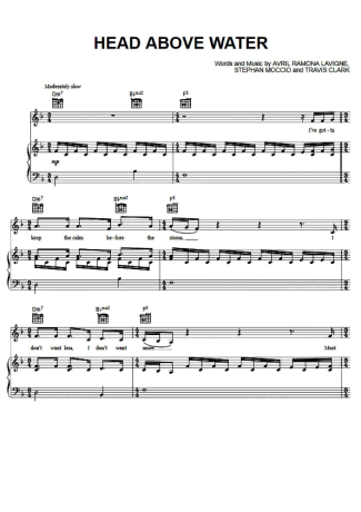 Avril Lavigne  score for Piano