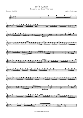 Score for Alto Saxophone