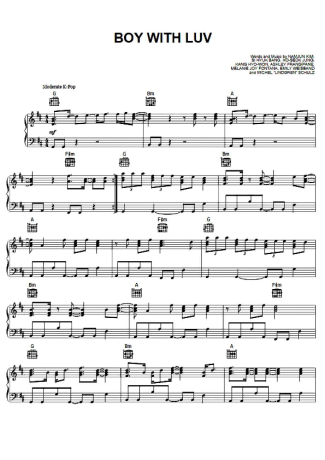 BTS  score for Piano