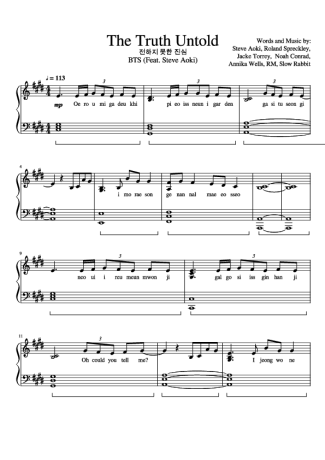 BTS  score for Piano