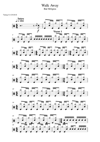 Score for Drums