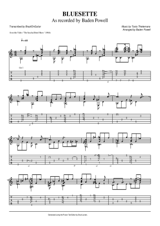 Baden Powell  score for Acoustic Guitar