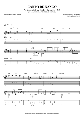 Baden Powell  score for Acoustic Guitar