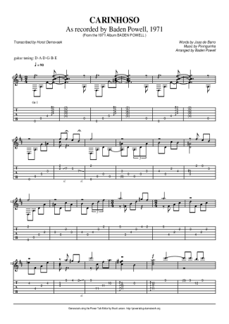 Baden Powell Carinhoso score for Acoustic Guitar