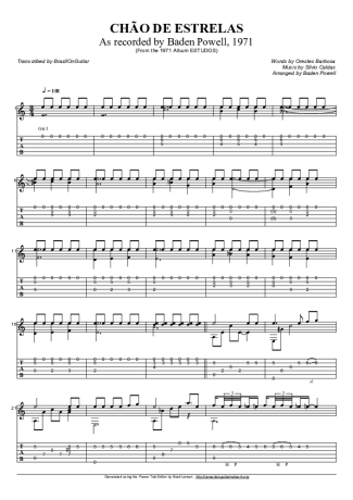 Baden Powell  score for Acoustic Guitar