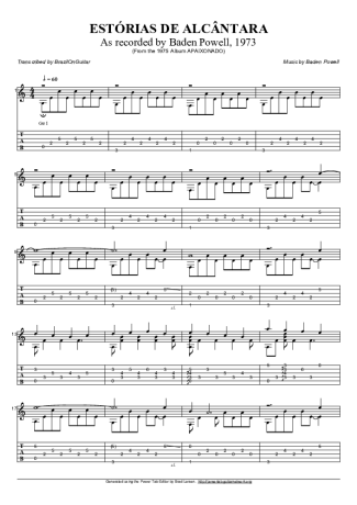 Baden Powell  score for Acoustic Guitar