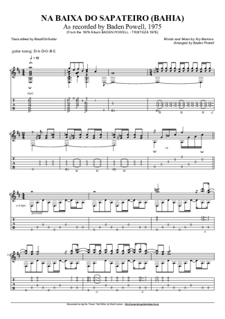 Baden Powell Na Baixa Do Sapateiro score for Acoustic Guitar