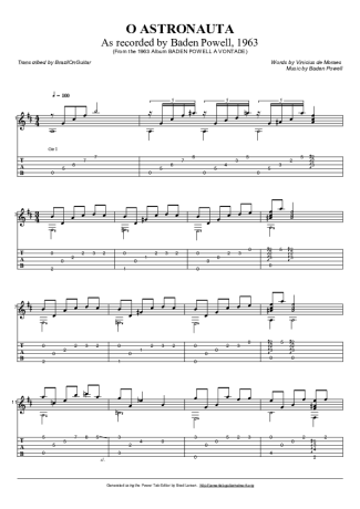 Baden Powell  score for Acoustic Guitar