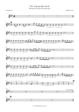 Baden Powell  score for Clarinet (C)