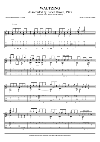 Baden Powell  score for Acoustic Guitar