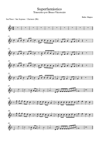 Balão Mágico  score for Tenor Saxophone Soprano (Bb)