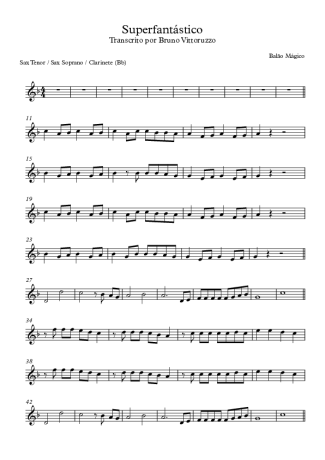 Balão Mágico Superfantástico score for Tenor Saxophone Soprano (Bb)