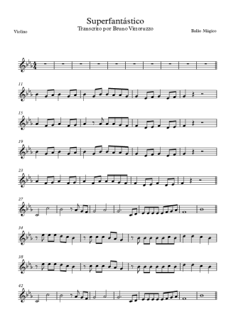 Balão Mágico Superfantástico score for Violin