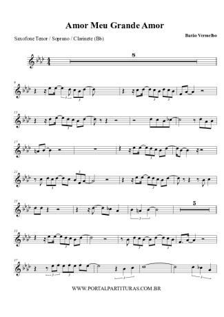 Barão Vermelho  score for Clarinet (Bb)