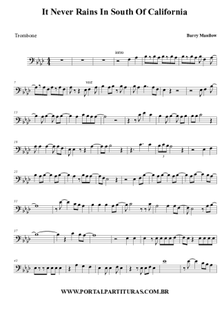 Barry Manilow  score for Trombone