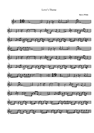 Barry White  score for Alto Saxophone