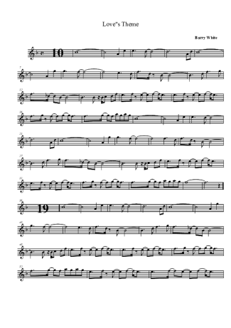 Barry White  score for Tenor Saxophone Soprano (Bb)