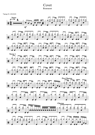 Score for Drums