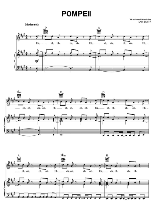 Bastille  score for Piano