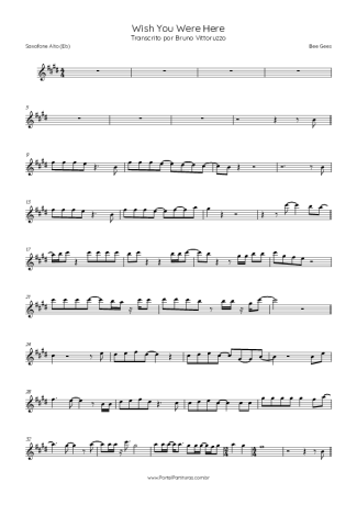 Score for Alto Saxophone