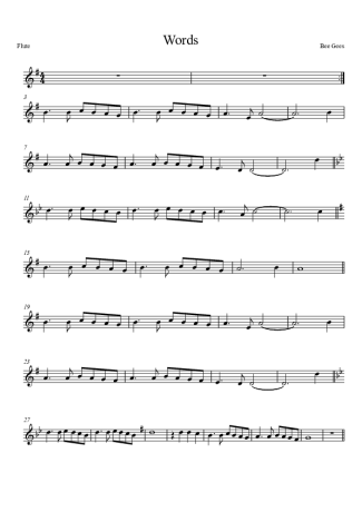 Bee Gees  score for Flute