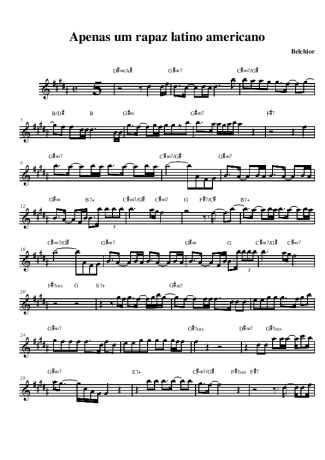 Belchior  score for Alto Saxophone