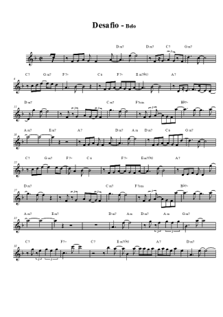 Belo  score for Tenor Saxophone Soprano (Bb)