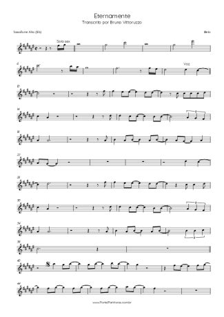 Belo  score for Alto Saxophone