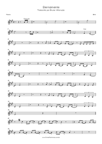 Belo  score for Flute