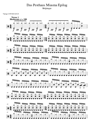 Score for Drums