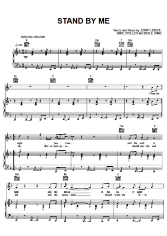 Ben E King  score for Piano