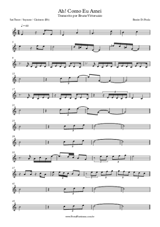 Benito di Paula  score for Tenor Saxophone Soprano (Bb)