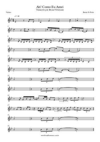 Benito di Paula  score for Violin