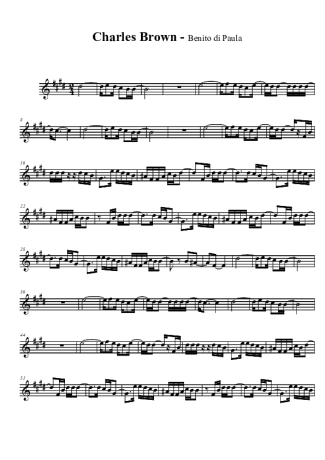 Benito di Paula Charles brown score for Tenor Saxophone Soprano (Bb)