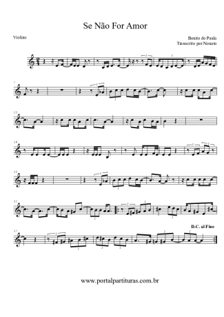 Benito di Paula  score for Violin