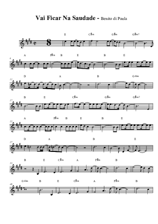 Benito di Paula  score for Clarinet (Bb)