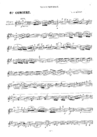 Bériot  score for Violin