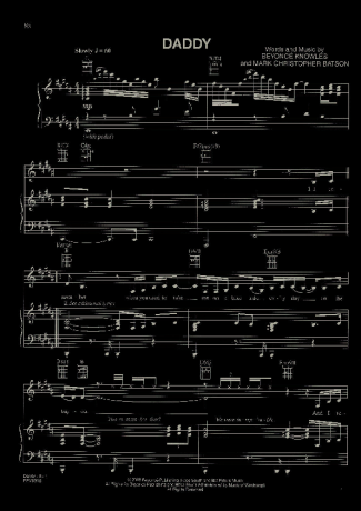 Beyoncé  score for Piano