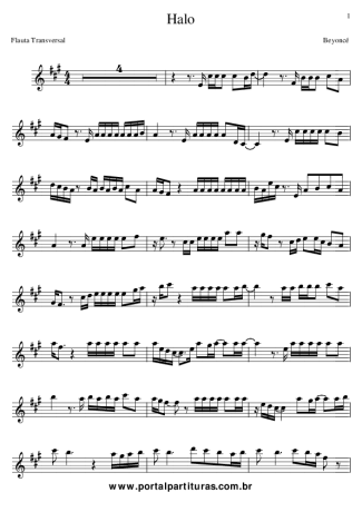 Beyoncé Halo score for Flute