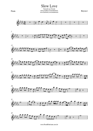 Beyoncé  score for Flute