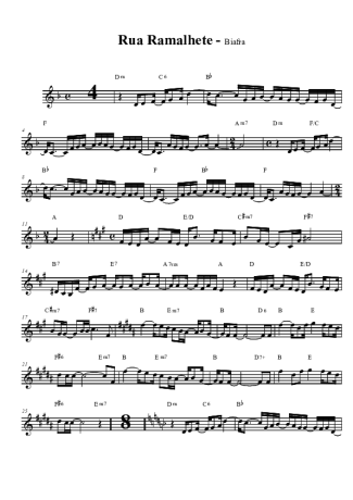 Biafra Rua Ramalhete score for Tenor Saxophone Soprano (Bb)