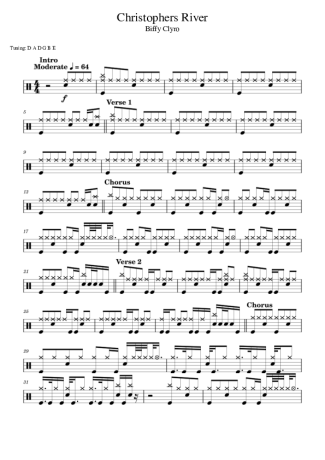 Score for Drums