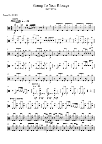 Score for Drums