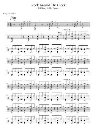 Score for Drums