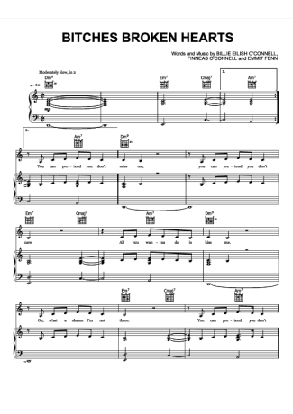 Billie Eilish  score for Piano