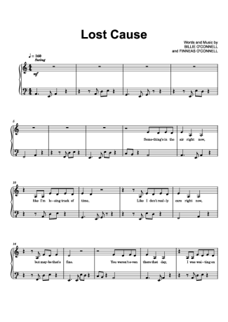 Billie Eilish  score for Piano