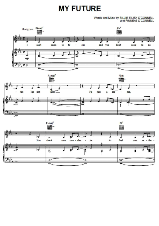Billie Eilish  score for Piano