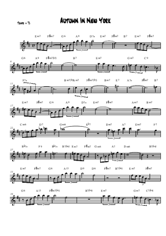 Billie Holiday  score for Alto Saxophone